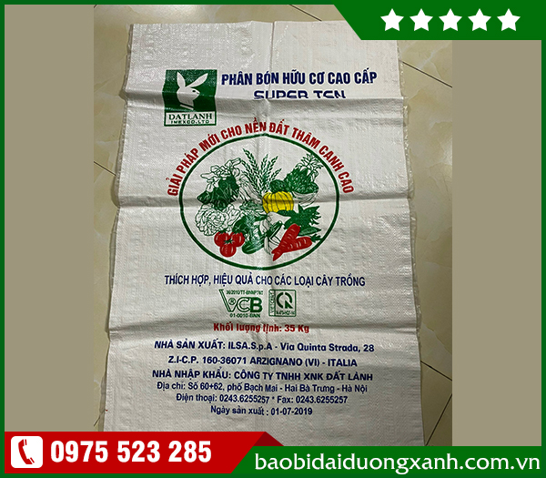 Bao PP dệt in 4 màu